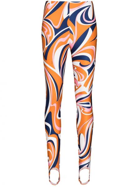 Pantalones de chándal con estampado Emilio Pucci naranja
