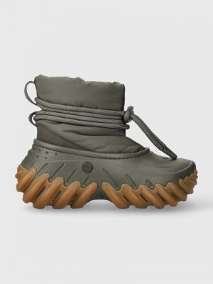 Kotníkové boty Crocs zelené
