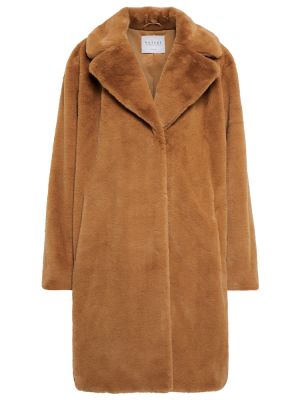 Пальто с мехом из искусственного меха Velvet, коричневый