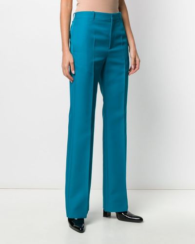 Rovné kalhoty Balenciaga modré
