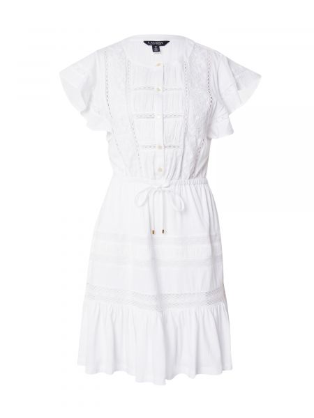 Mini-abito Lauren Ralph Lauren bianco