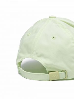 Raštuotas medvilninis kepurė su snapeliu Y-3 žalia