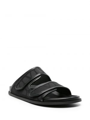 Žakárové sandály Valentino Garavani černé