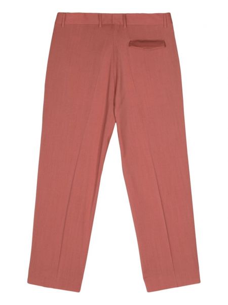 Pantalon droit plissé Costumein rose