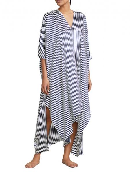 Асимметричное платье-туника в полоску Polo Ralph Lauren синее
