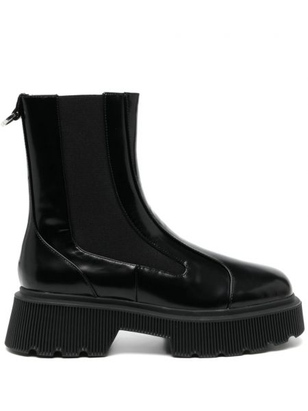 Ankle boots en cuir Senso noir