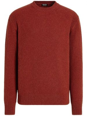 Кашмирен пуловер Zegna червено