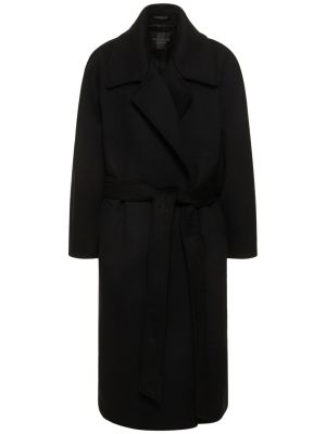 Abrigo de lana de cachemir Balenciaga negro