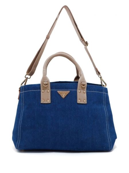 Шопинг чанта Prada Pre-owned синьо