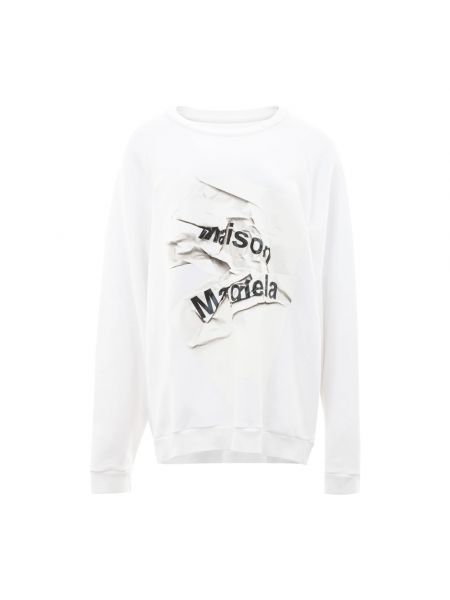 Oversize sweatshirt Maison Margiela weiß
