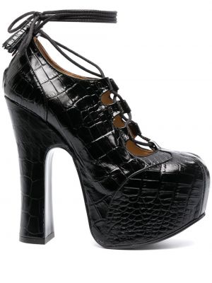Полуотворени обувки на платформе Vivienne Westwood черно