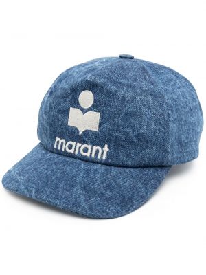 Cappello con visiera ricamato Marant blu