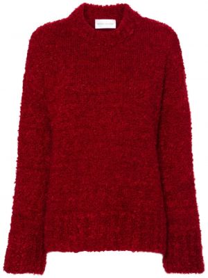Sweter z okrągłym dekoltem Christian Wijnants czerwony