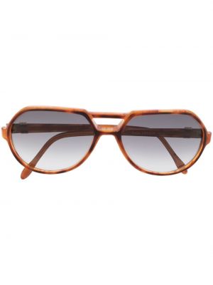 Sluneční brýle Yves Saint Laurent Pre-owned hnědé