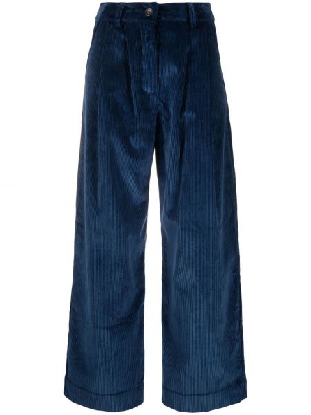 Pantalon en velours côtelé en velours Cawley Studio bleu