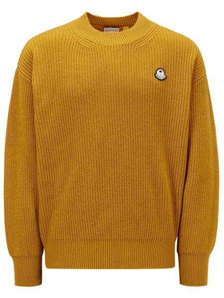 Maglione di lana Moncler Genius giallo
