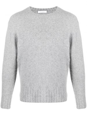 Pull en tricot col rond Cruciani gris