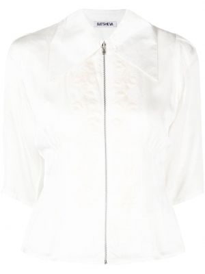 Сатенена блуза Batsheva бяло