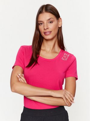 Koszulka Ea7 Emporio Armani różowa