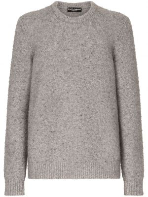 Džemper s okruglim izrezom Dolce & Gabbana siva