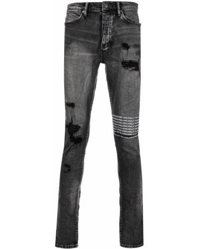 Jeans skinny taille basse slim Ksubi noir