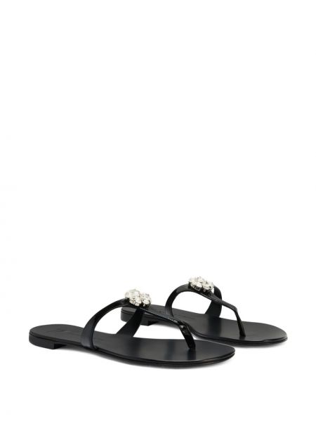 Křišťálové kožené sandály Giuseppe Zanotti