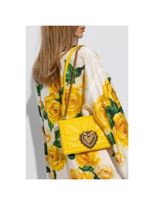 Bolsa de hombro Dolce & Gabbana amarillo