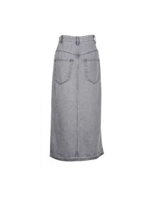 Falda midi de algodón Isabel Marant Pre-owned gris