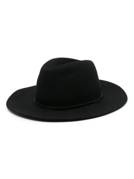 Plstěný klobouk Borsalino černý