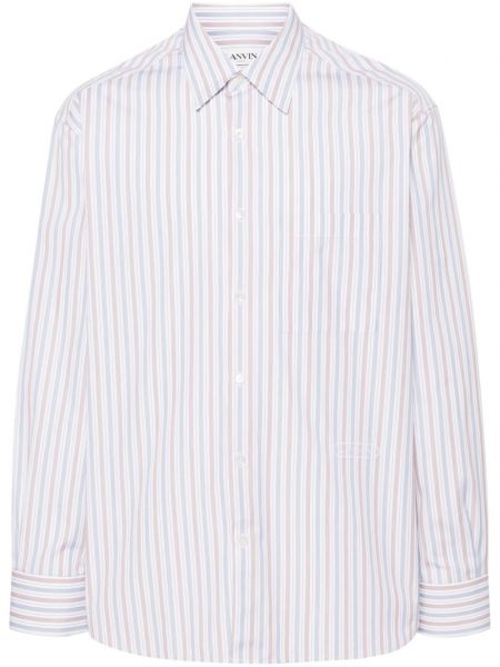 Βαμβακερό μακρύ πουκάμισο Lanvin λευκό