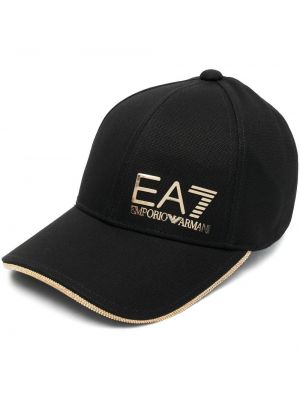 Trykt cap Ea7 Emporio Armani svart