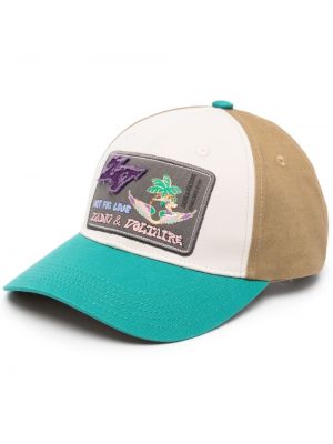 Памучна шапка с козирки Zadig&voltaire зелено