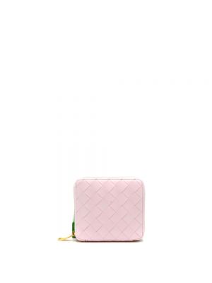 Różowy portfel Bottega Veneta