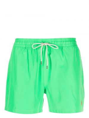 Pantaloni scurți cu broderie Polo Ralph Lauren verde