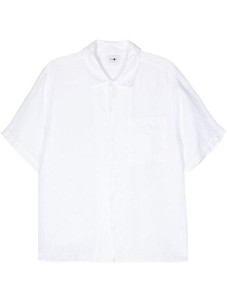 Lněná košile Nn07 bílá