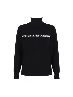 Rollkragenpullover mit rollkragen Versace Jeans Couture schwarz