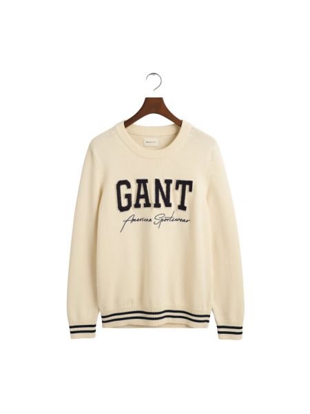 Pullover mit reißverschluss Gant beige