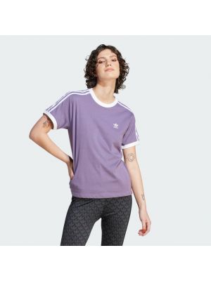 Chemise à rayures Adidas violet
