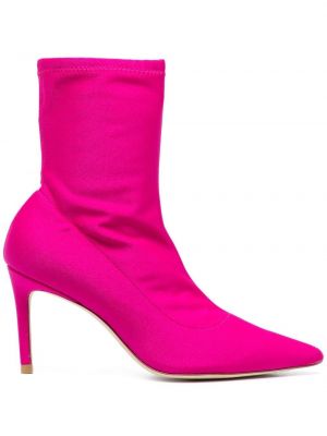 Kotníkové boty Stuart Weitzman růžové