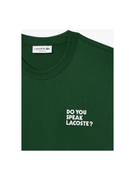 Camiseta de algodón Lacoste verde