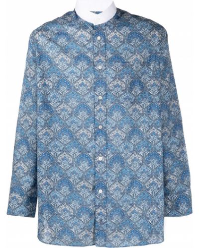 Camisa con estampado Mackintosh azul