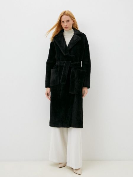 Зимнее пальто с мехом Louren Wilton черное