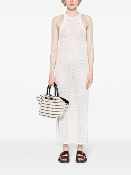 Dlouhé šaty Calvin Klein bílé