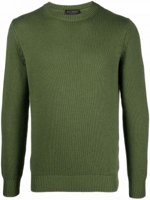 Пуловер с кръгло деколте Dell'oglio зелено