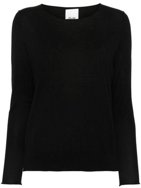 Sweter wełniany Allude czarny