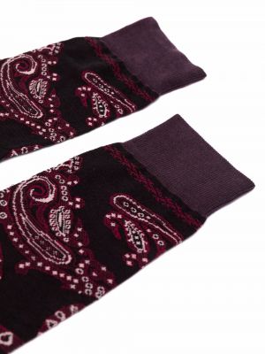 Calcetines de cachemir con estampado de cachemira Etro violeta