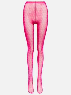 Hlačne nogavice Valentino roza