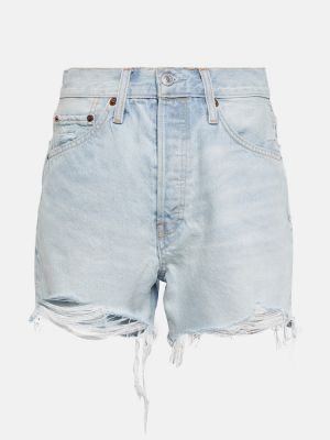 Shorts di jeans Re/done blu