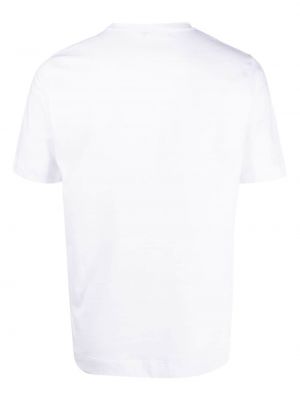 Koszulka bawełniana z okrągłym dekoltem Cenere Gb biała