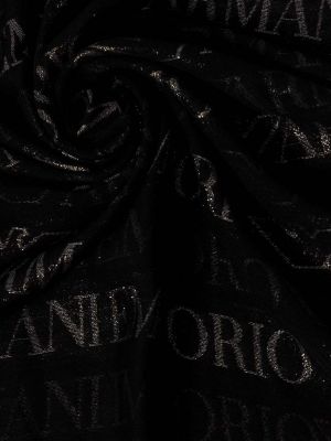 Vlněný šátek Emporio Armani černý